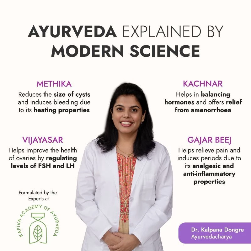 Kapiva Ayurveda Her Foods PCOS Care, 60 Capsules-4.webp